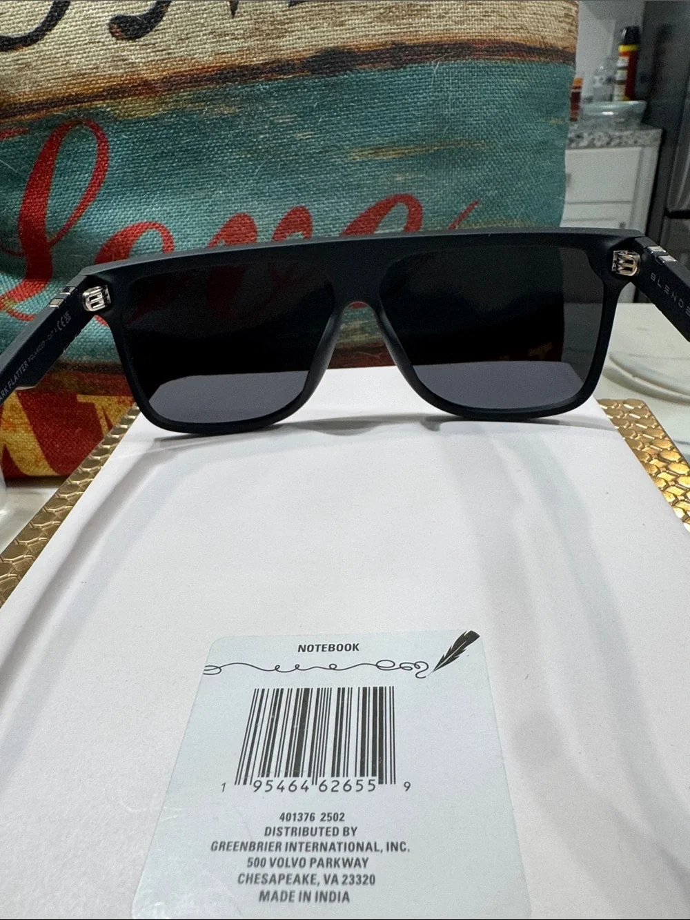 Blenders Men's Black Sunglasses — Modern UV Protection